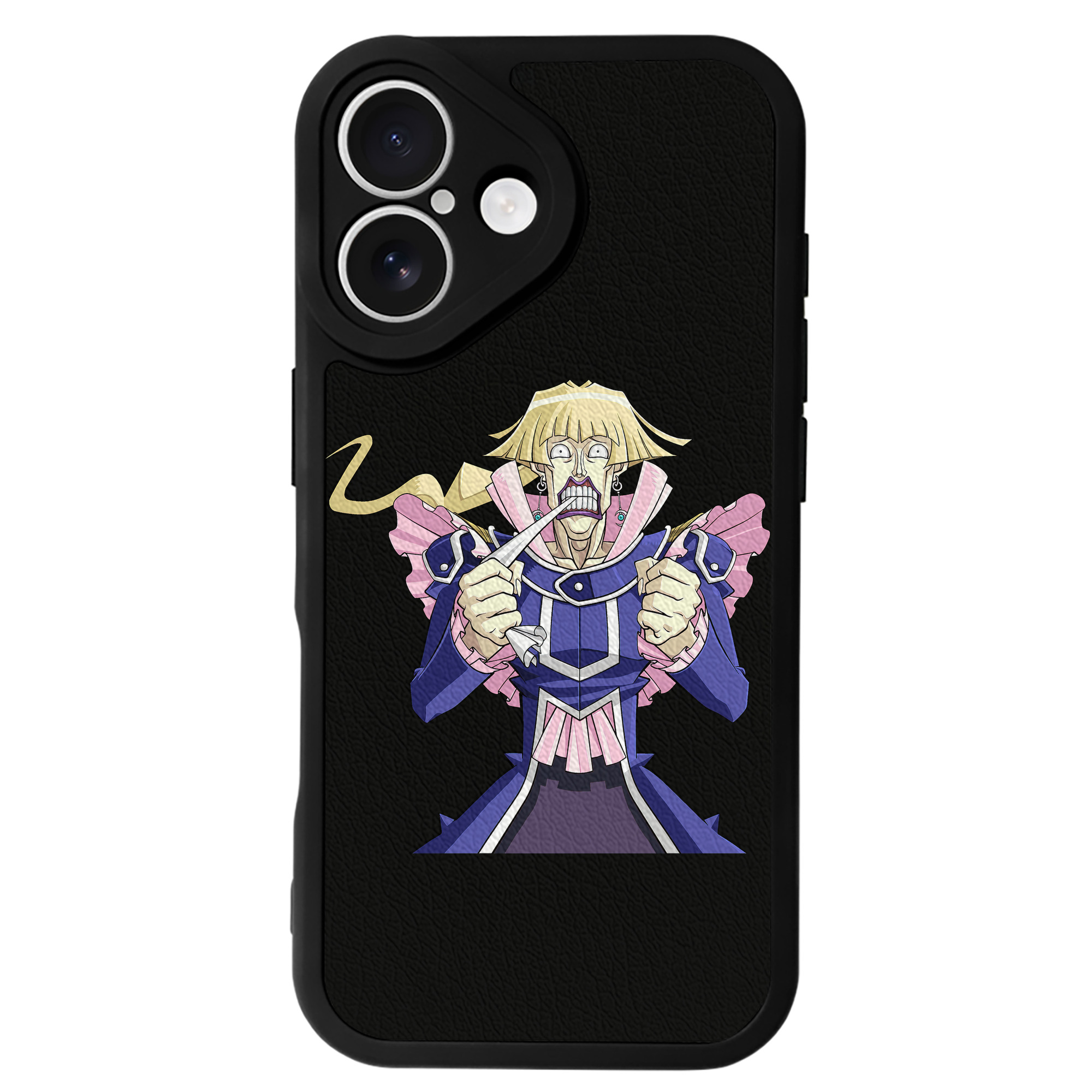 （画像用） 遊☆戯☆王 Yu-Gi-Oh! 【iPhone 16シリーズ対応】シリコンスマホケース（レザー調） 材質：シリコン